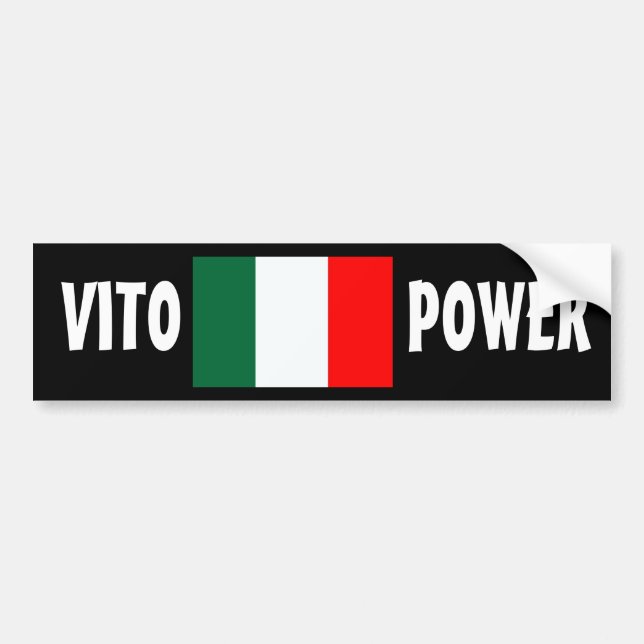 "VITO POWER" Bumper Sticker (Front)
