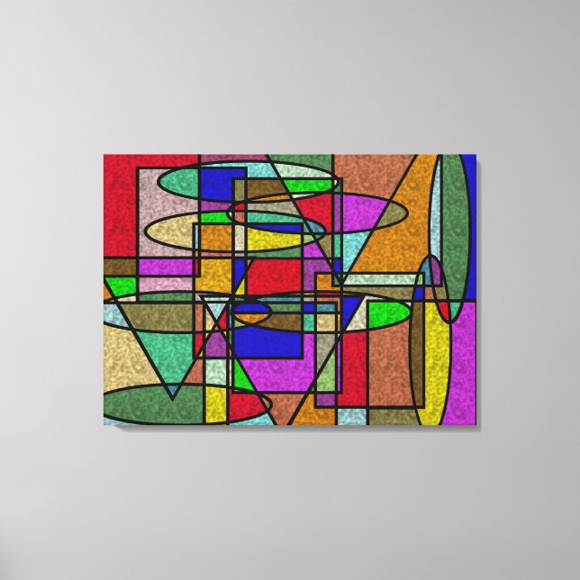 Vitral Stained Glass Canvas Print (Front)