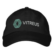 Vitreus Embroidered Basic Adjustable Cap | Black at Zazzle