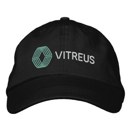 Vitreus Embroidered Basic Adjustable Cap | Black