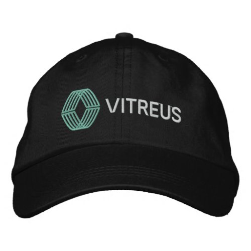 VITREUS Embroidered Basic Adjustable Cap  Black