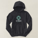 Vitreus Embroidered Hoodie | Charcoal at Zazzle