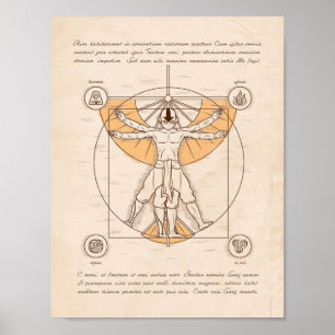 Vitruvian Aang Poster