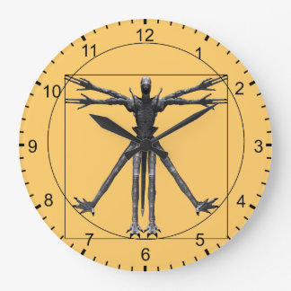 Vitruvian Alien Large Clock