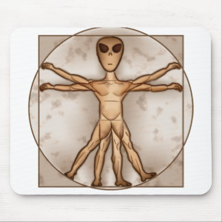 Vitruvian Alien Mouse Pad