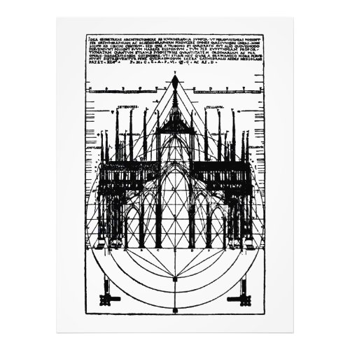 Vitruvian Cathedral of Milan 1521 Photo Print