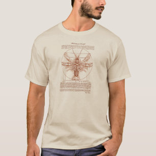 Vitruvian Crawfish Rust Color T-Shirt