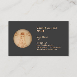 Vitruvian Man Business Card