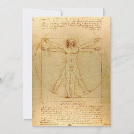 Vitruvian Man by Leonardo Da Vinci (Front)