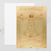 Vitruvian Man by Leonardo Da Vinci (Front/Back)