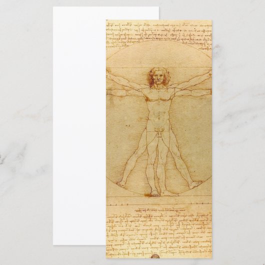 Vitruvian Man by Leonardo Da Vinci (Front/Back)