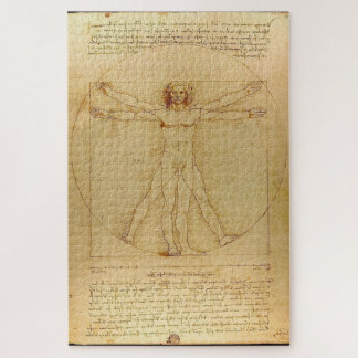 Vitruvian Man by Leonardo da Vinci (c. 1490) Jigsaw Puzzle