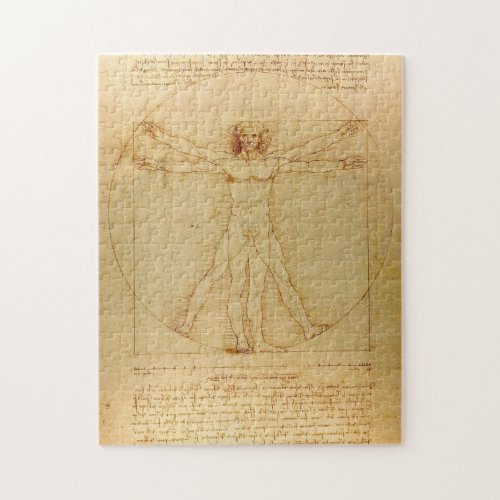 Vitruvian Man by Leonardo Da Vinci Jigsaw Puzzle