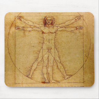 Vitruvian Man By Leonardo Da Vinci Mouse Pad