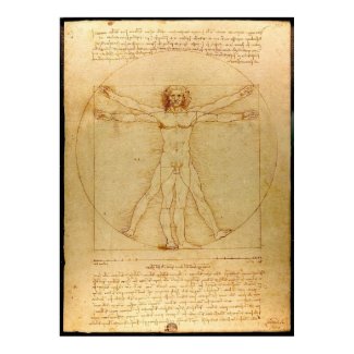Vitruvian Man by Leonardo da Vinci Print
