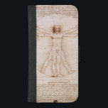 Vitruvian Man by Leonardo daVinci iPhone 8/7 Plus Wallet Case<br><div class="desc">Vitruvian Man,  Study of proportions,  from Vitruvius's De Architectura 
by Leonardo da Vinci
Italian painter,  sculptor,  architect,  musician,  scientist,  mathematician,  engineer,  inventor,  anatomist,  geologist,  botanist and writer
Vitruvian Man  - Pen and ink - 1492</div>