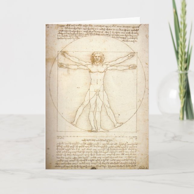 Vitruvian Man Card (Front)