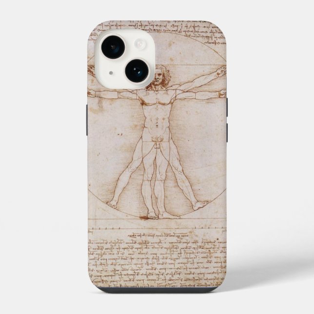 Vitruvian Man Iphone Case (Back)