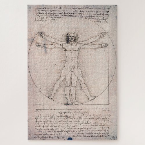Vitruvian Man Leonardo da Vinci Jigsaw Puzzle