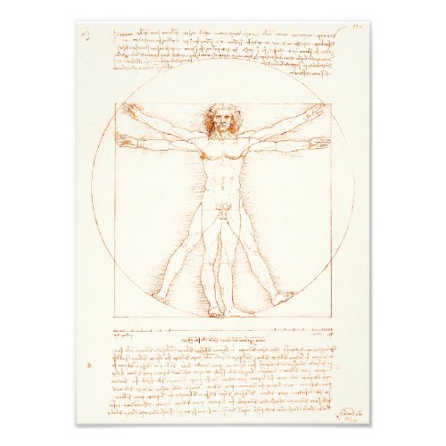 Vitruvian Man  Leonardo da Vinci  Photo Print