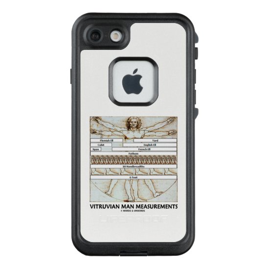 Vitruvian Man Measurements Leonardo da Vinci LifeProof FRĒ iPhone 7 Case