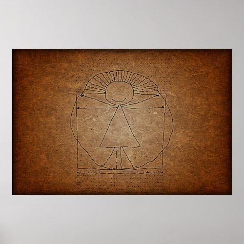 Vitruvian Man Poster