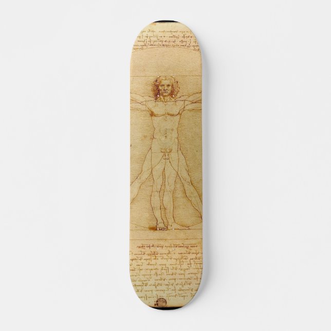 Vitruvian man. skateboard deck (Front)