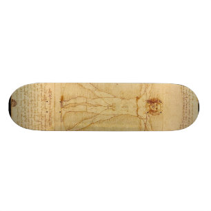 Vitruvian man. skateboard deck