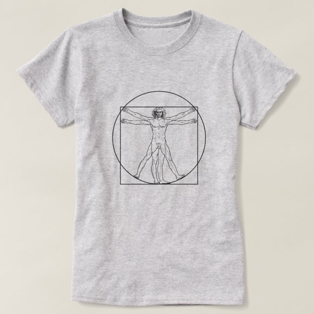 Vitruvian Man T-Shirt (Design Front)