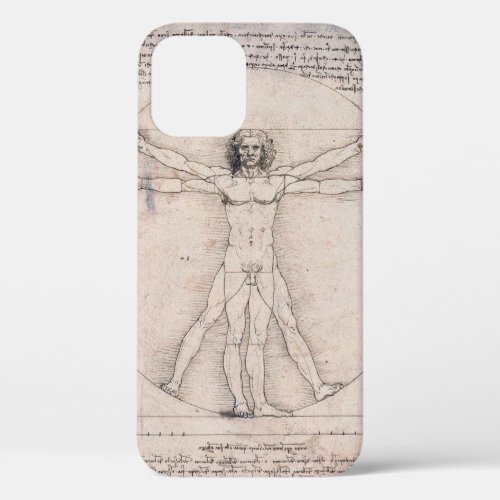 Vitruvian ManVitruvian Man Leonardo da Vinci iPhone 12 Case