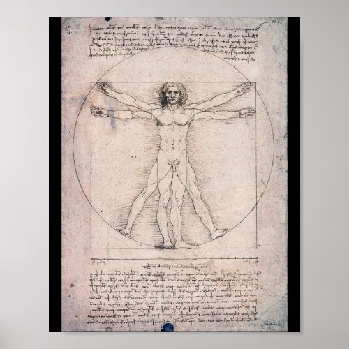Vitruvian ManVitruvian Man Leonardo da Vinci Poster