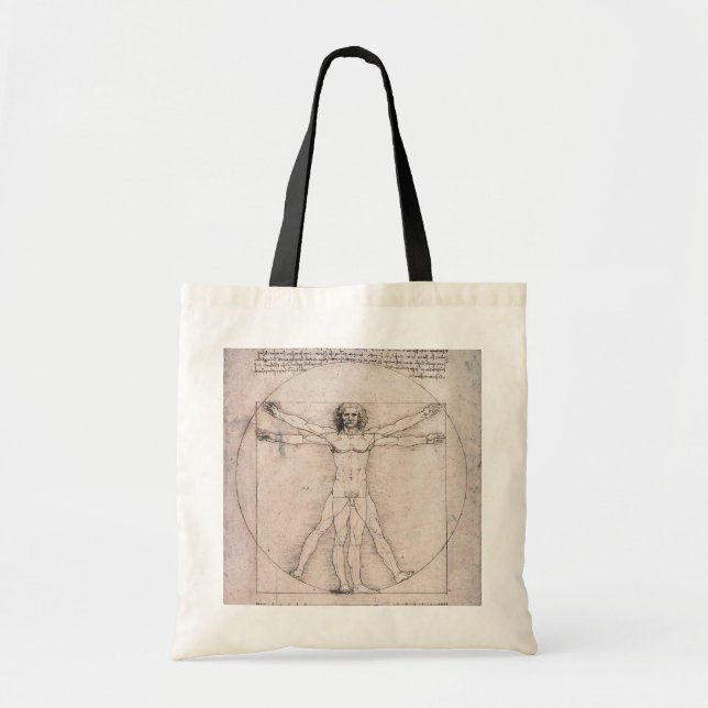 Vitruvian ManVitruvian Man, Leonardo da Vinci Tote Bag (Front)