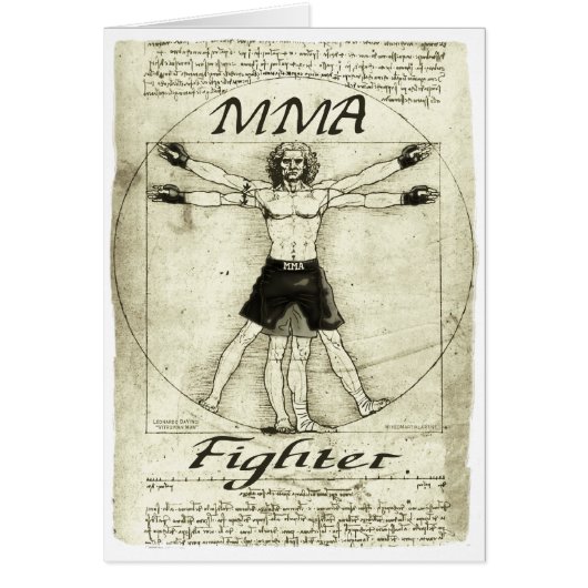 Vitruvian MMA Man Cards (Front)
