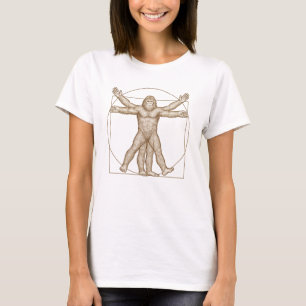 Vitruvian Sasquatch – Bigfoot Cryptid Art Shirt