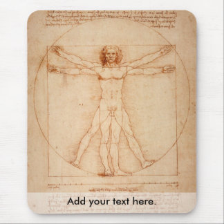 Vitruviano Man Mouse Pad