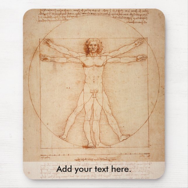 Vitruviano Man Mouse Pad (Front)