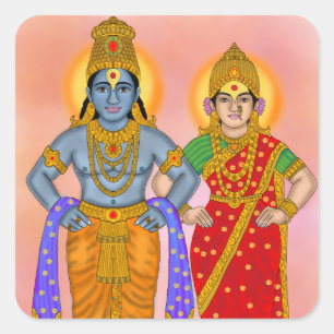 Vitthal Rukmini Sticker