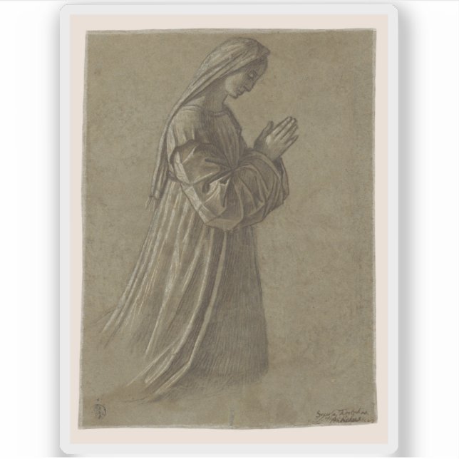 Vittore Carpaccio - Study of the Virgin Sticker (Front)