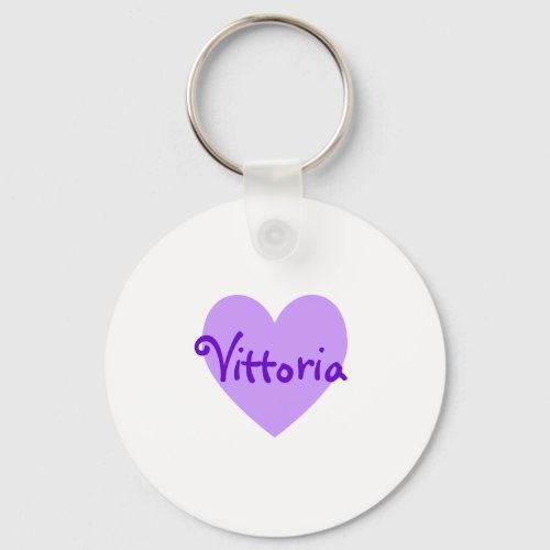 Vittoria in Purple Keychain