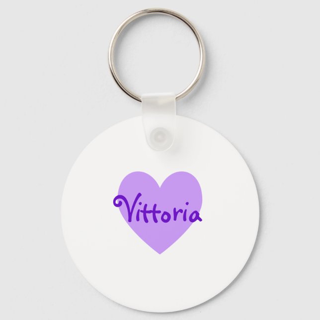 Vittoria in Purple Keychain (Front)