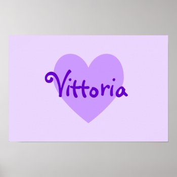 Vittoria In Purple Poster by purplestuff at Zazzle
