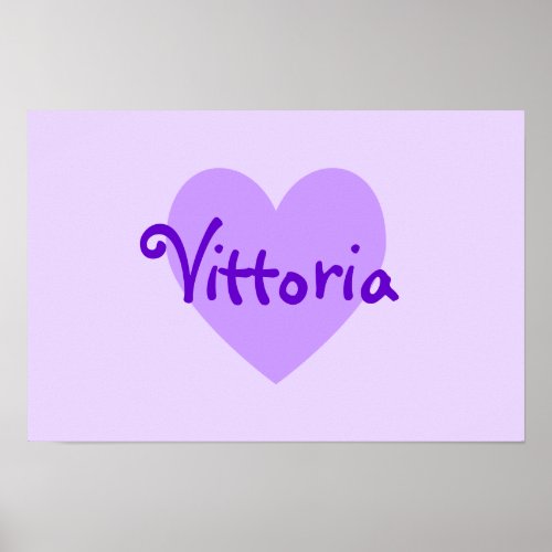 Vittoria in Purple Poster