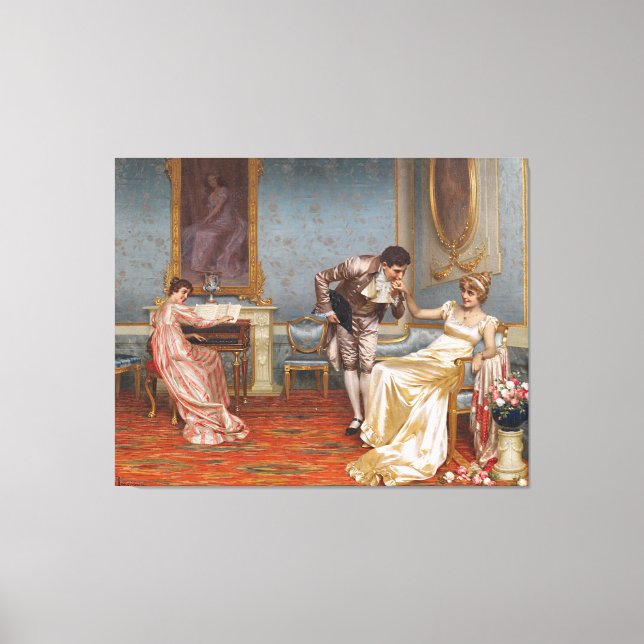 Vittorio Reggianini - The Suitor: Canvas Art Print (Front)