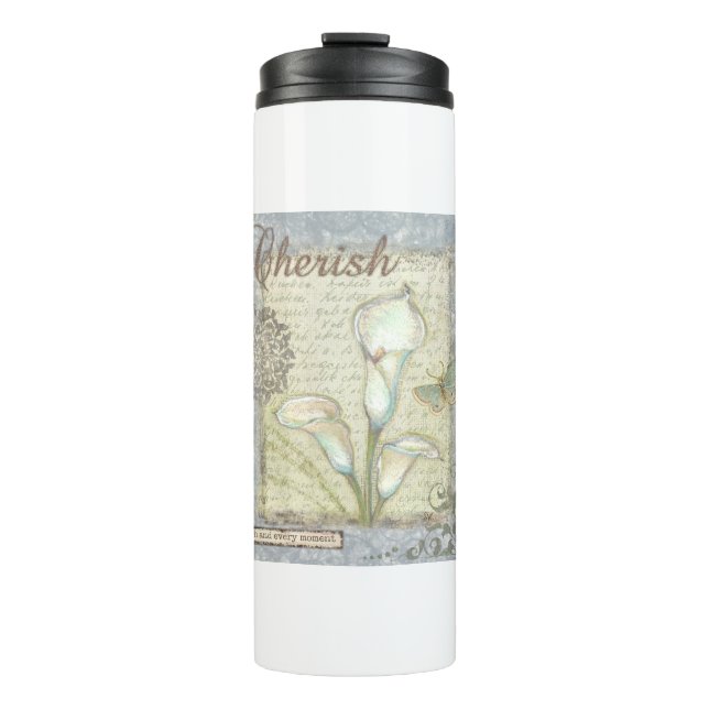 VIV21 Word 2 Cherish.tif Thermal Tumbler (Front)
