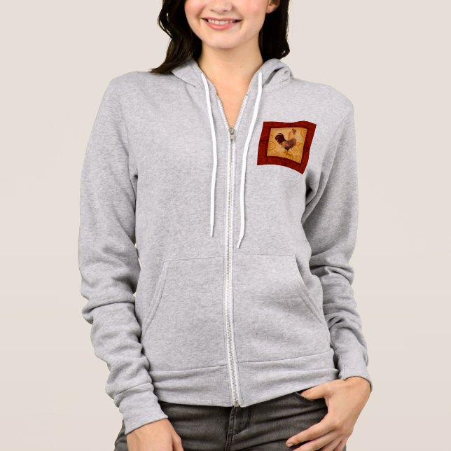 VIV53 Rooster 1.tif Hoodie (Front)