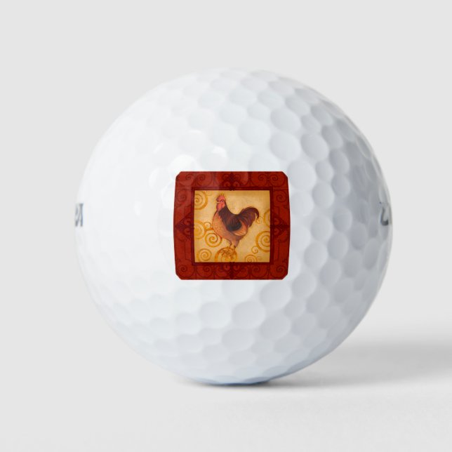 VIV55 Rooster 3.tif Golf Balls (Front)