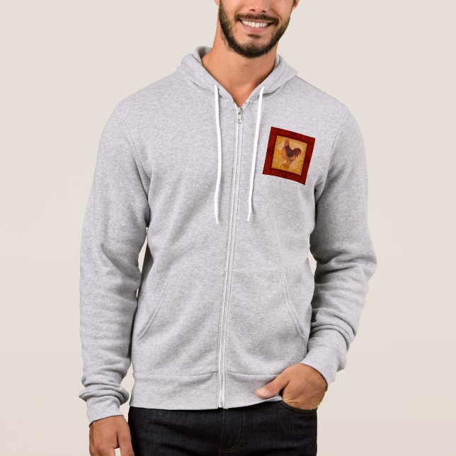 VIV55 Rooster 3.tif Hoodie (Front)