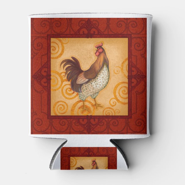 VIV56 Rooster 4.tif Can Cooler (Front)