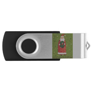 VIV77 Green Santa.tif Flash Drive