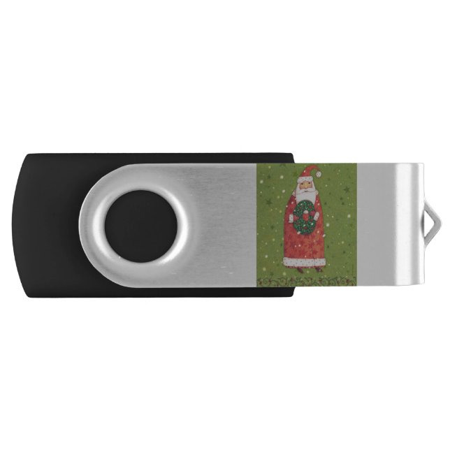 VIV77 Green Santa.tif Flash Drive (Front)